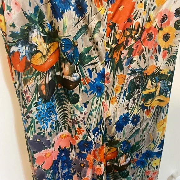 Vintage Floral Sleeveless Maxi Dress - Picture 4 of 10